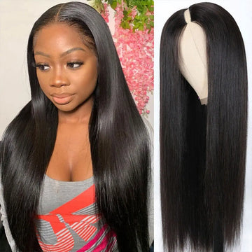 250% Density Straight V Part Wig 30-34 Inch 100% Human Hair Clearance