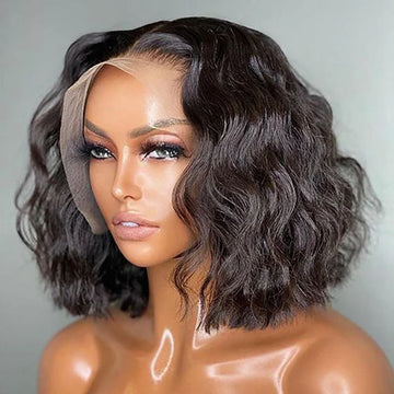 Bob Wig HD Glueless Pre-Plucked Lace Front Loose Wave 13x4