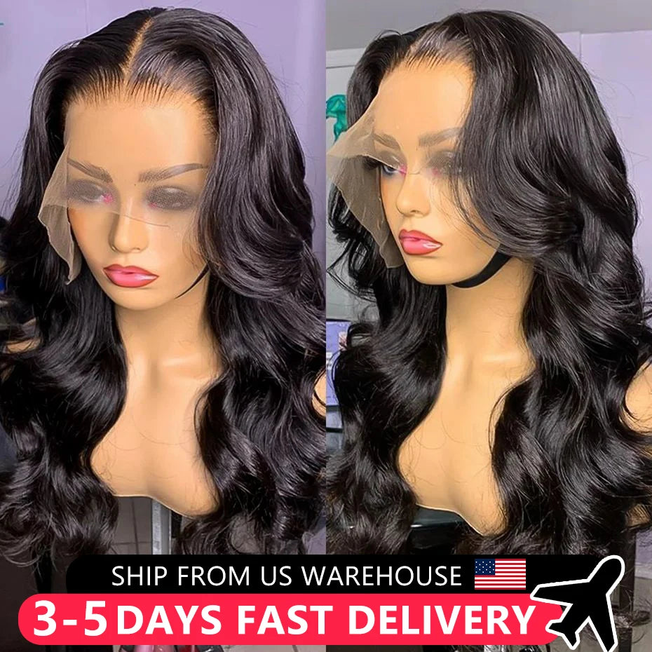 Glueless Body Wave Wig 13x4 13x6 HD Lace Front Brazilian Pre-Plucked