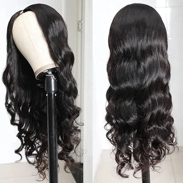 U/V Part Wig Body Wave Human Hair Upgrade No Leave Out Glueless