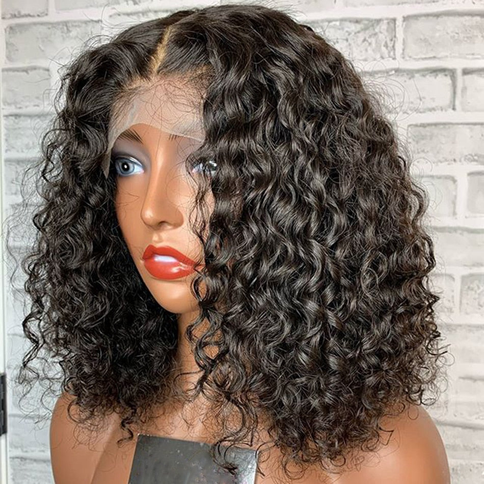 Brazilian Deep Curly Lace Front Wig